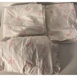 Pottery Barn Kids UNICORN RAINBOW Sheet Set Organic Cotton FULL 1 Pillowcase